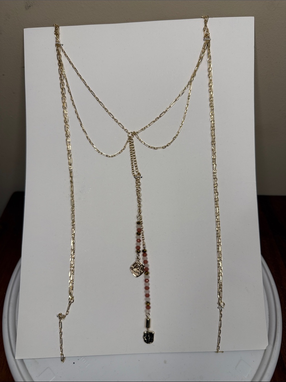NWT Free People Rhonda gold-toned body chain